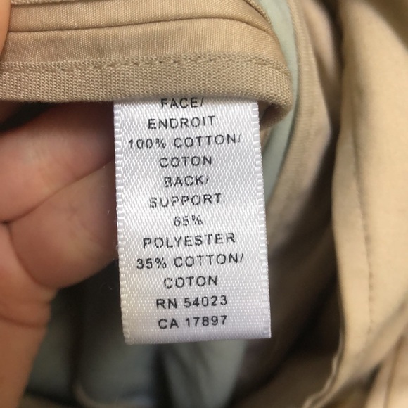 Banana republic double breasted canvas trench coat - Picture 7 of 8